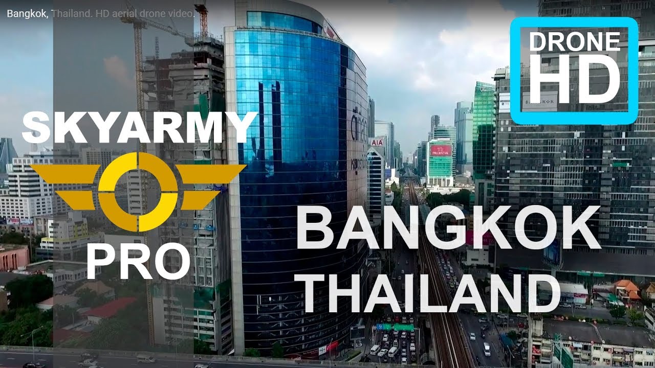 Bangkok, Thailand. HD aerial drone video.