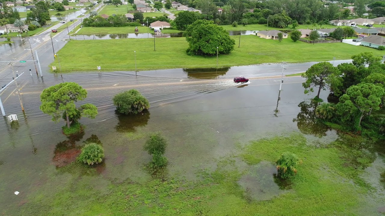 Drone Video Captures Flooding in Cape Coral, Florida