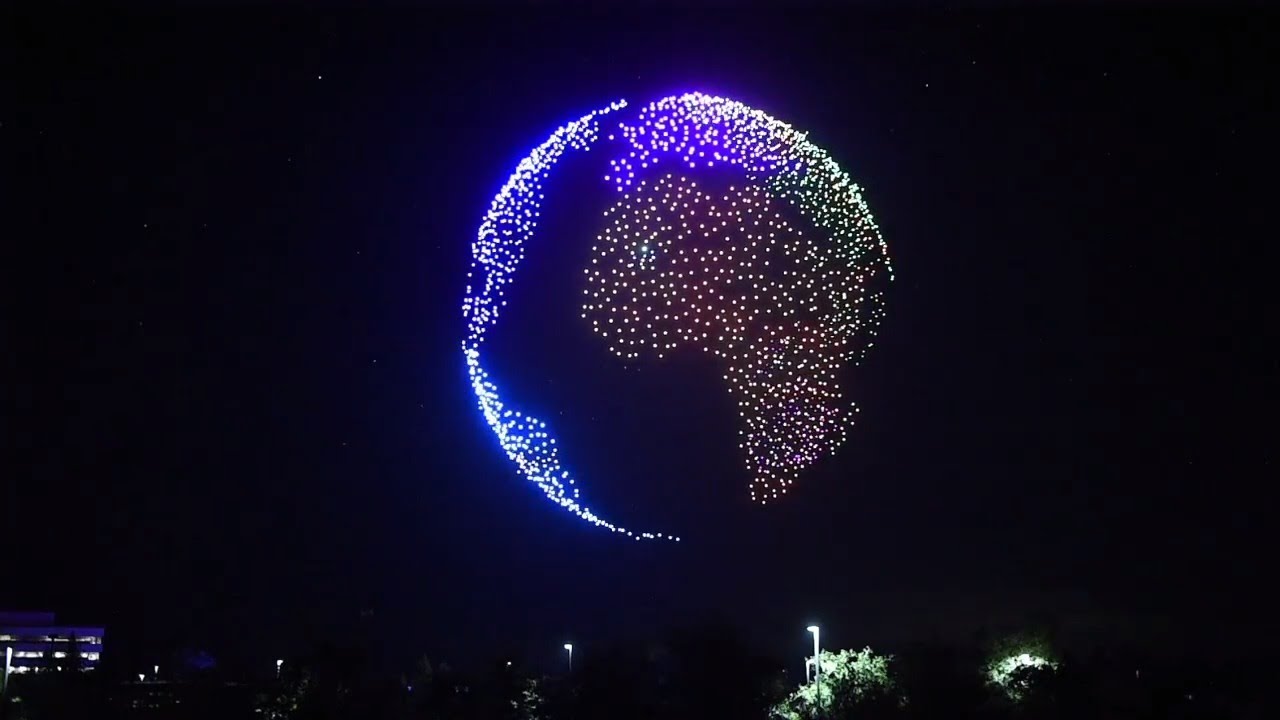 'Similar to fireworks, but a lot cooler.' Watch Intel's effort to break drone record