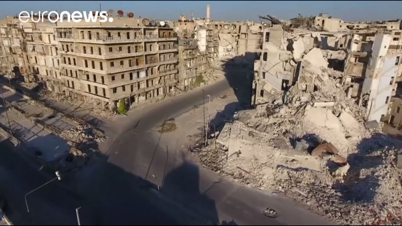 Shocking drone footage shows Aleppo destruction