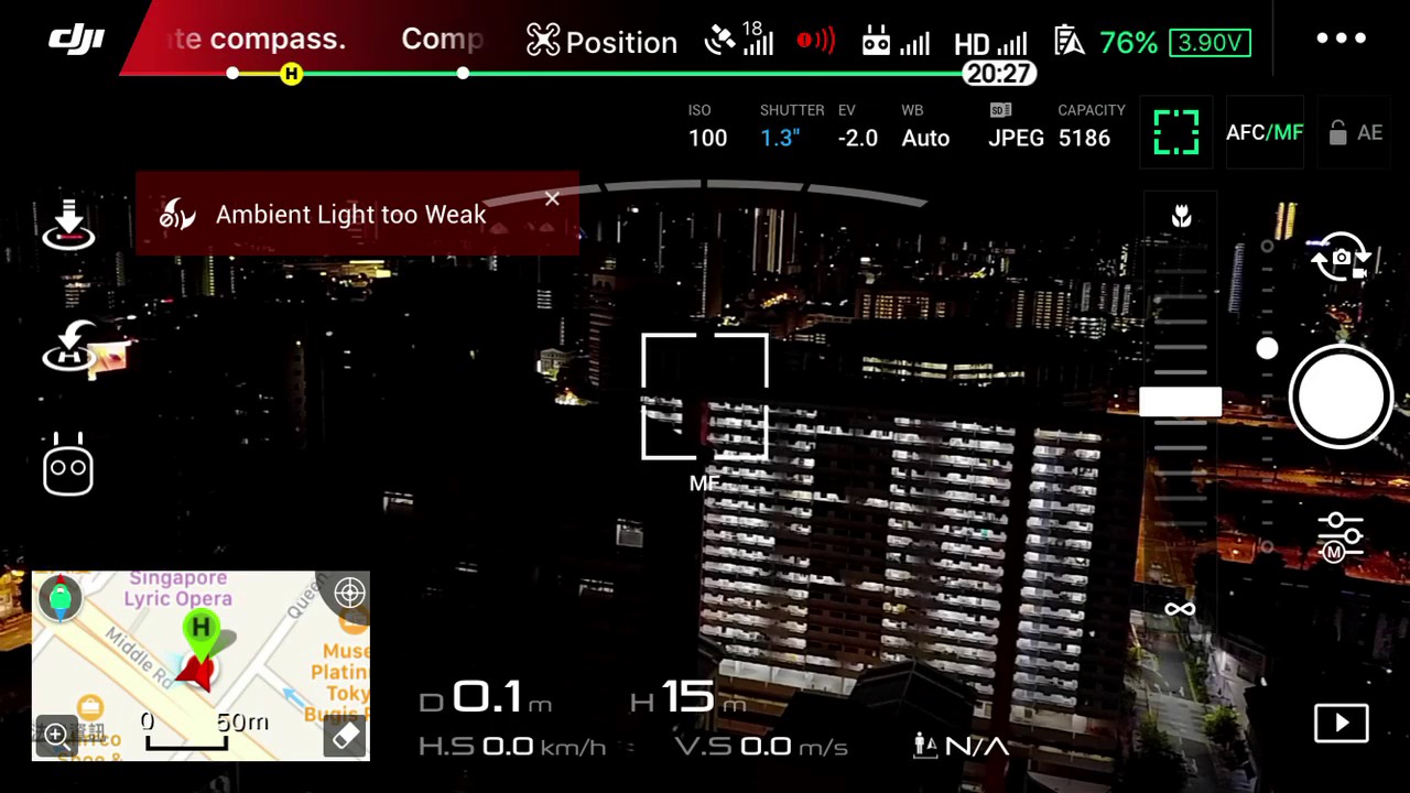 【懷爸來教學】DJI Mavic Pro 如何手動對焦拍出超美夜景照 How to manual focus on Mavic Pro?