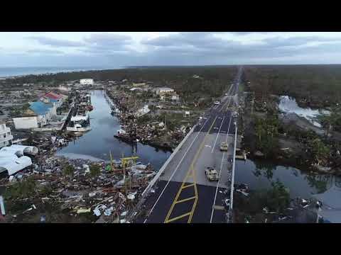 Drone video of devastation left in Mexico Beach