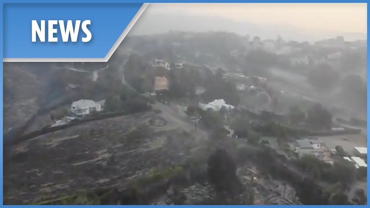 Malibu: drone footage shows devastated landscape