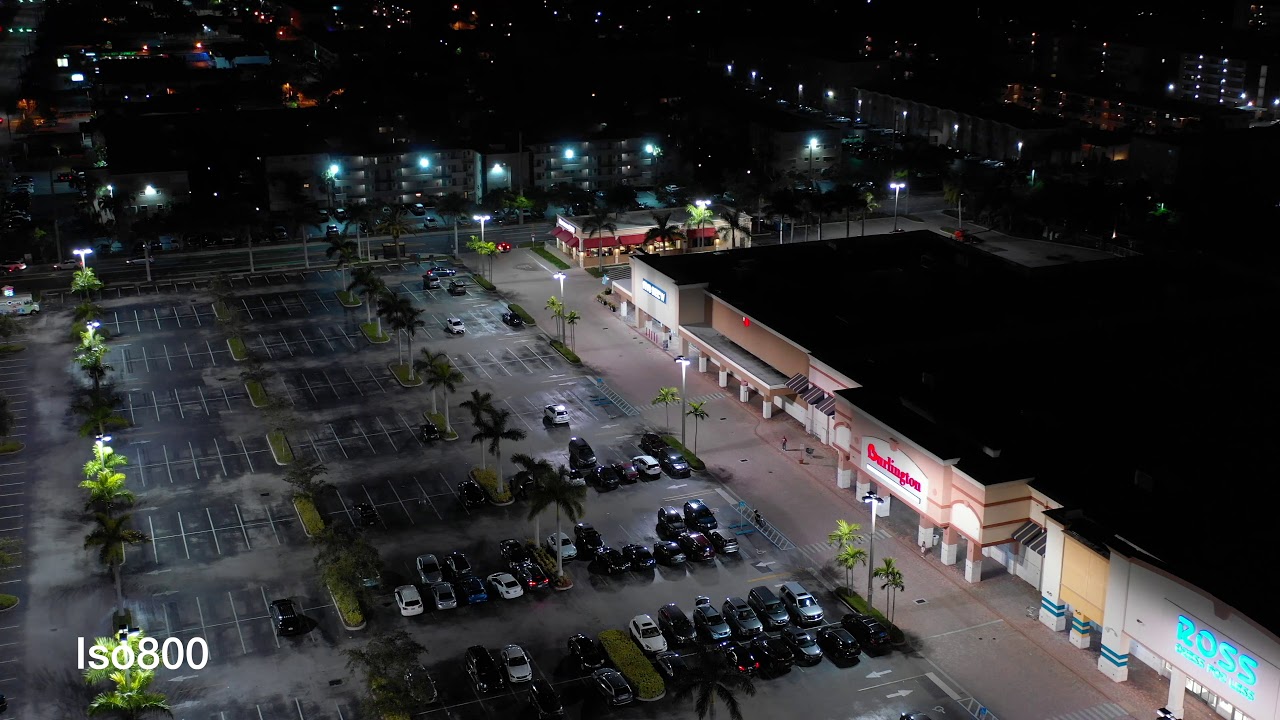 Dji Mavic 2 pro night video footage h264 and h265 dlog