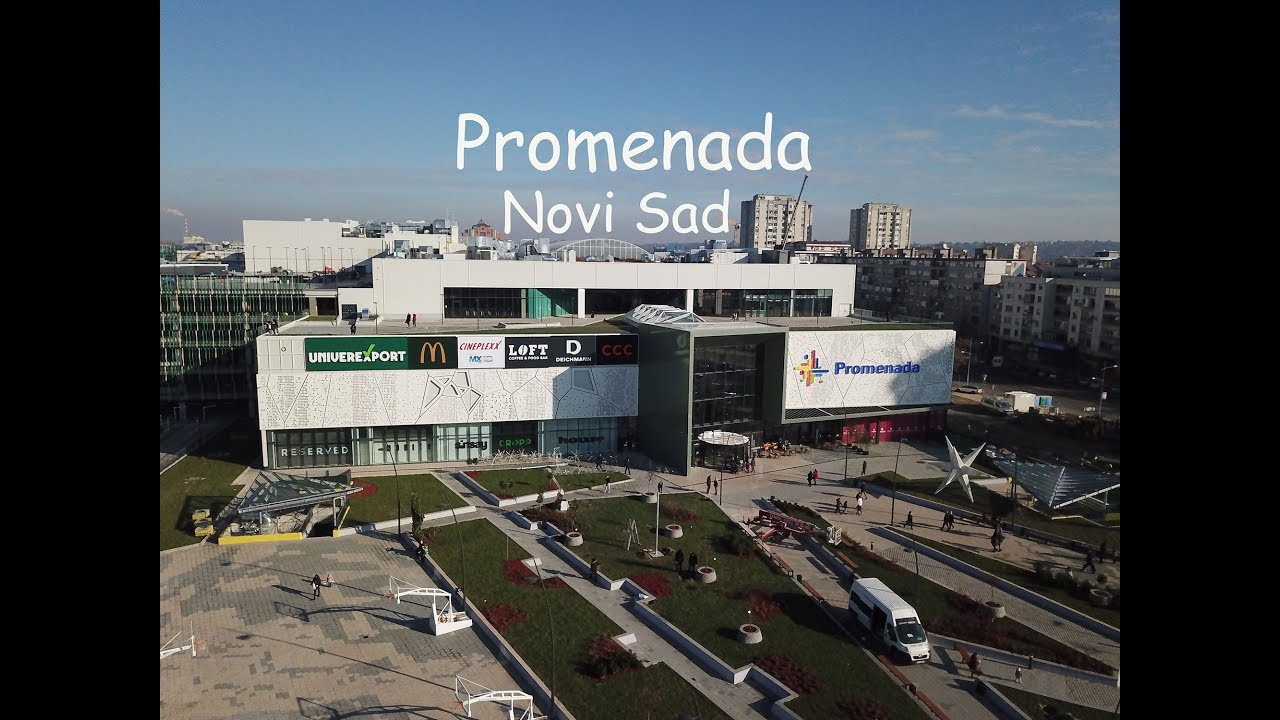 Promenada * Novi Sad * / Dji Mavic Pro - video from the air