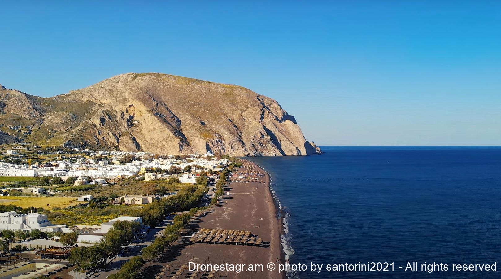 Perissa Beach Santorini, Greece